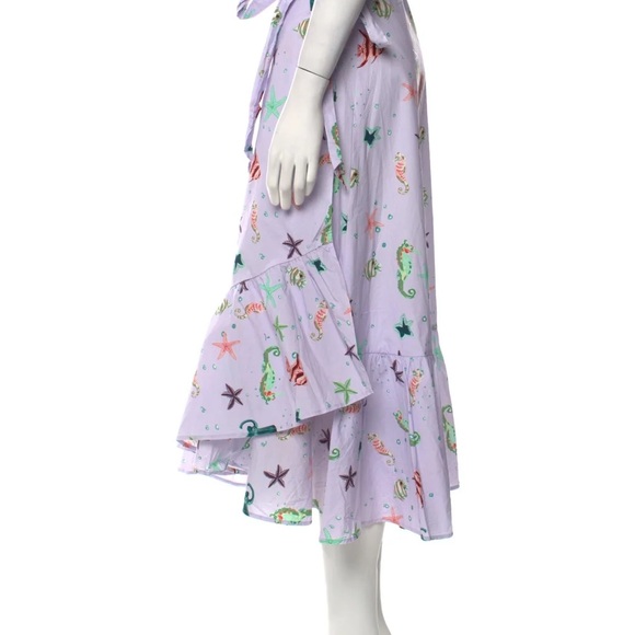 **NWT Hill House Home Mirabel Wrap Skirt in Sea Creature Pattern** - Picture 5 of 5